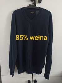 Wełniany sweter Douglas Hayward r. M 85% wełna