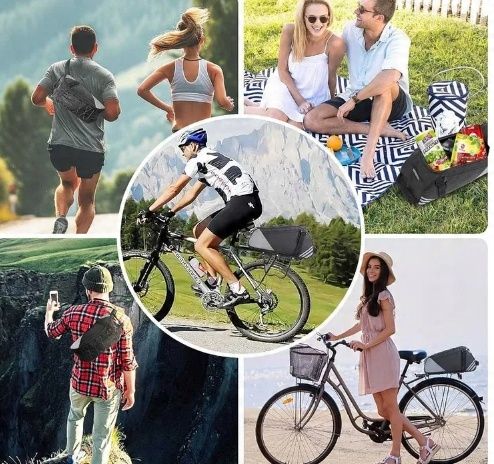 Bro Wodoodporna Sakwa 3 W 1 Dla Rowerów Z Paskami Odblaskowymi