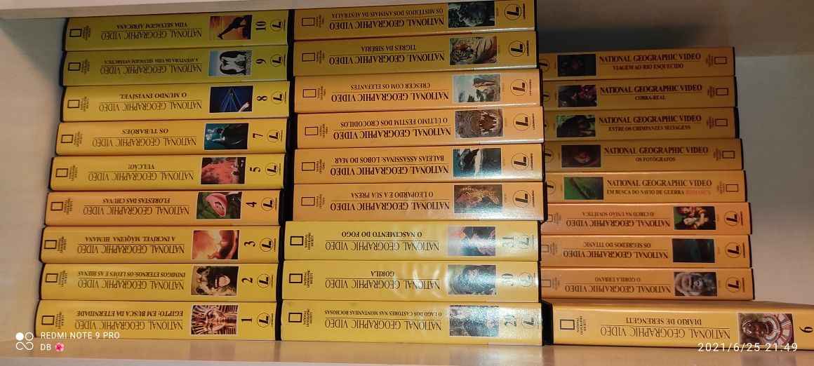 Coleçao Cassetes VHS National Geographic