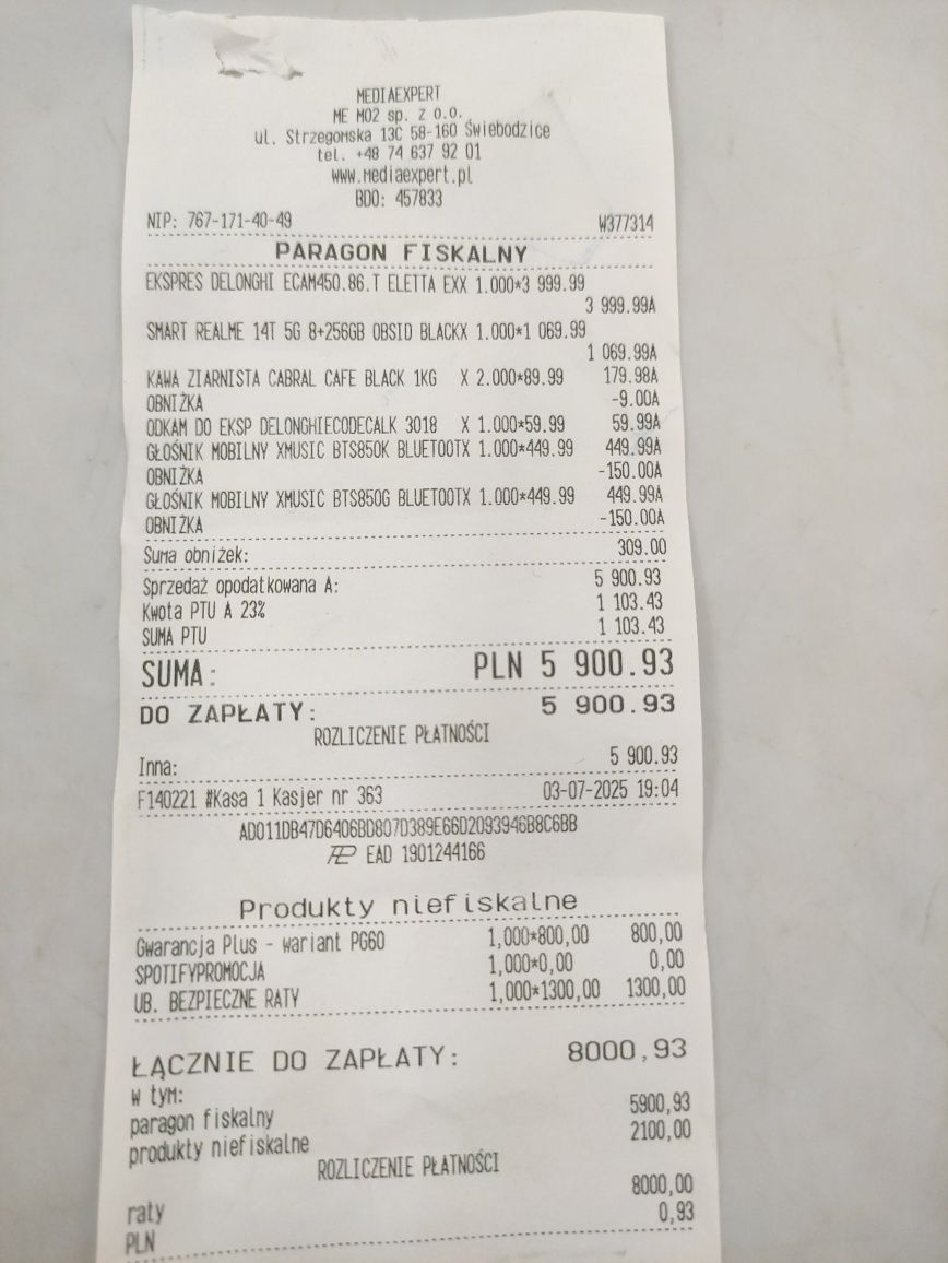 Na Lewara Telefon Realme 14T 5G 8/256gb Gwarancja