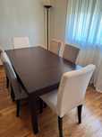 Mesa de jantar c/ 6 cadeiras