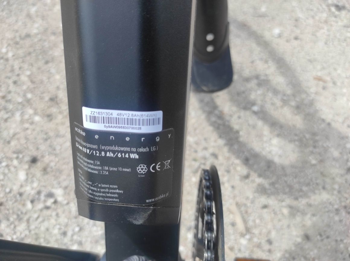 Ecobike rower elektryczny + dodatkowy akumulator