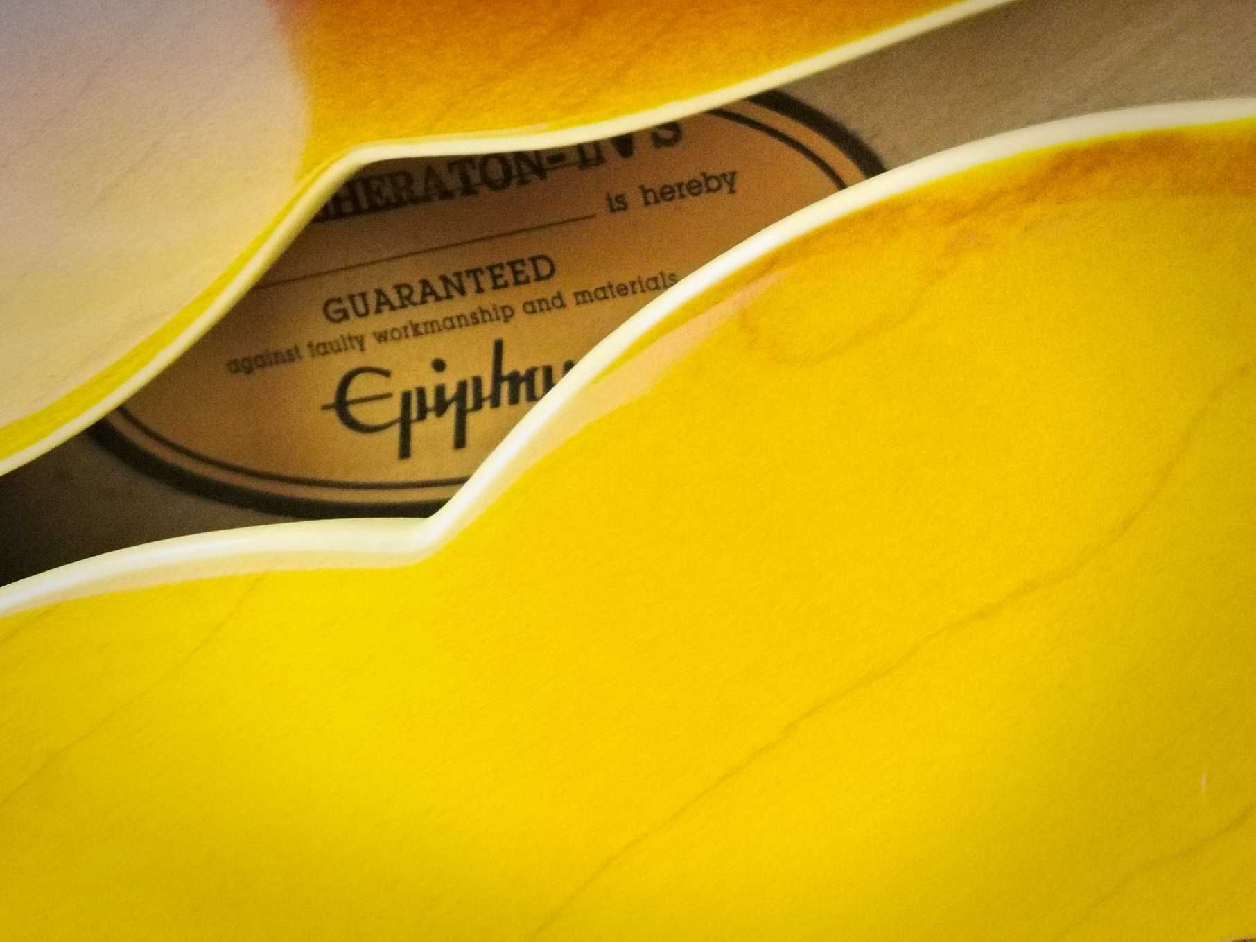 EPIPHONE Sheraton II VS pickupy Gibson 57 i 57 plus  + twardy futerał