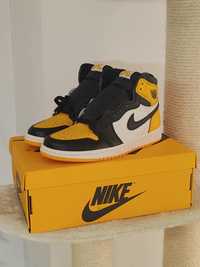 Nike Jordan 1 Retro High OG 38.5 Taxi/Yellow Toe  555088