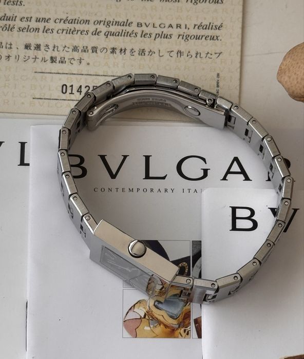 Bvlgari “Quadrato” 22mm com Caixa e Certificado