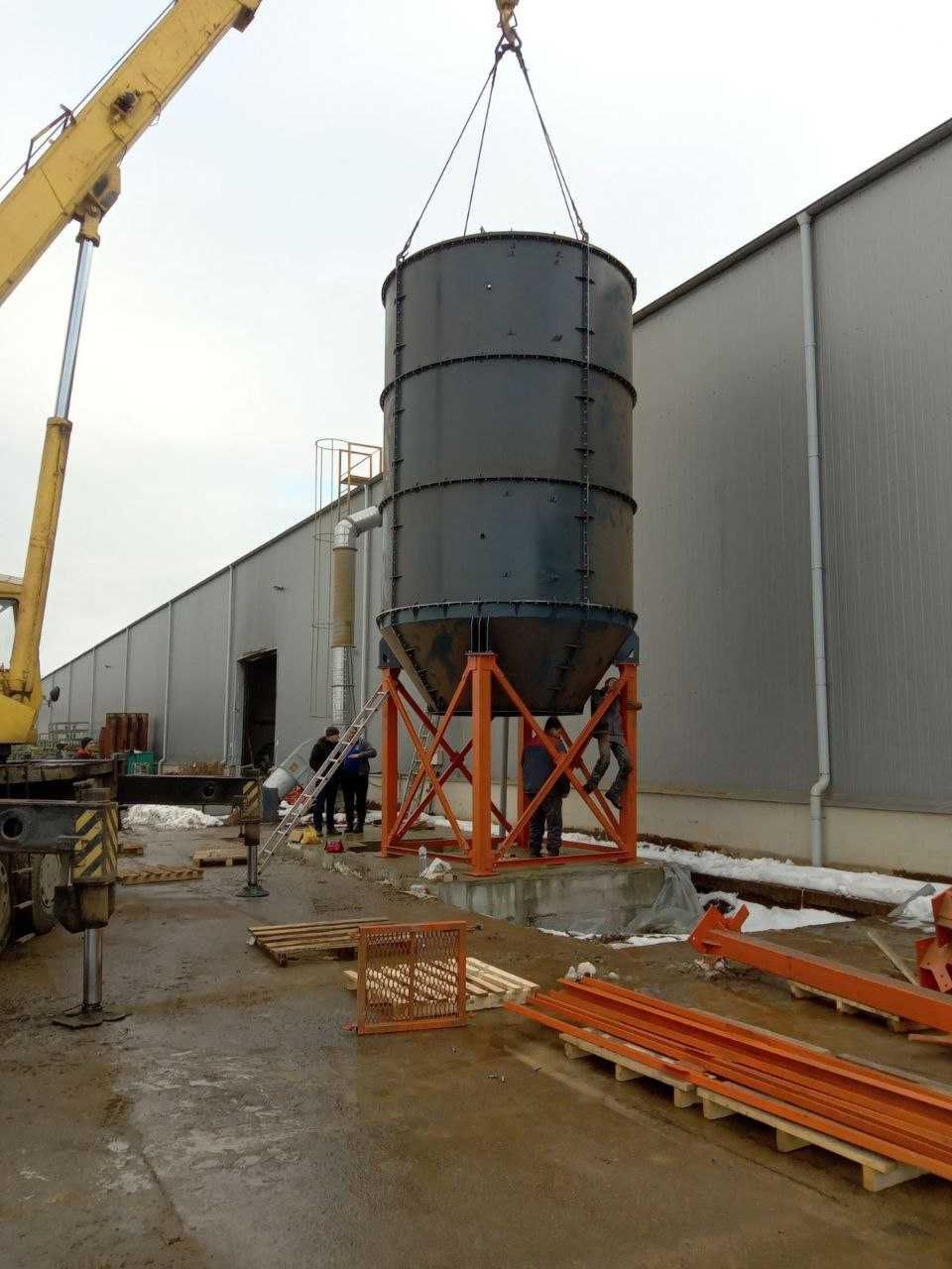 Silos 75 ton składany na cement, piasek, luzem, bunkier