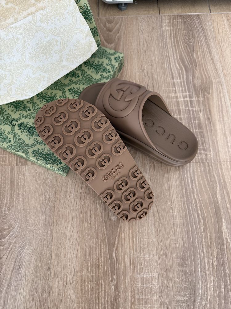 Klapki GG Gucci Sandały Platforma Platform