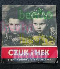 Ulotka filmowa "Czuk i Hek" - oryginał 1953 rok