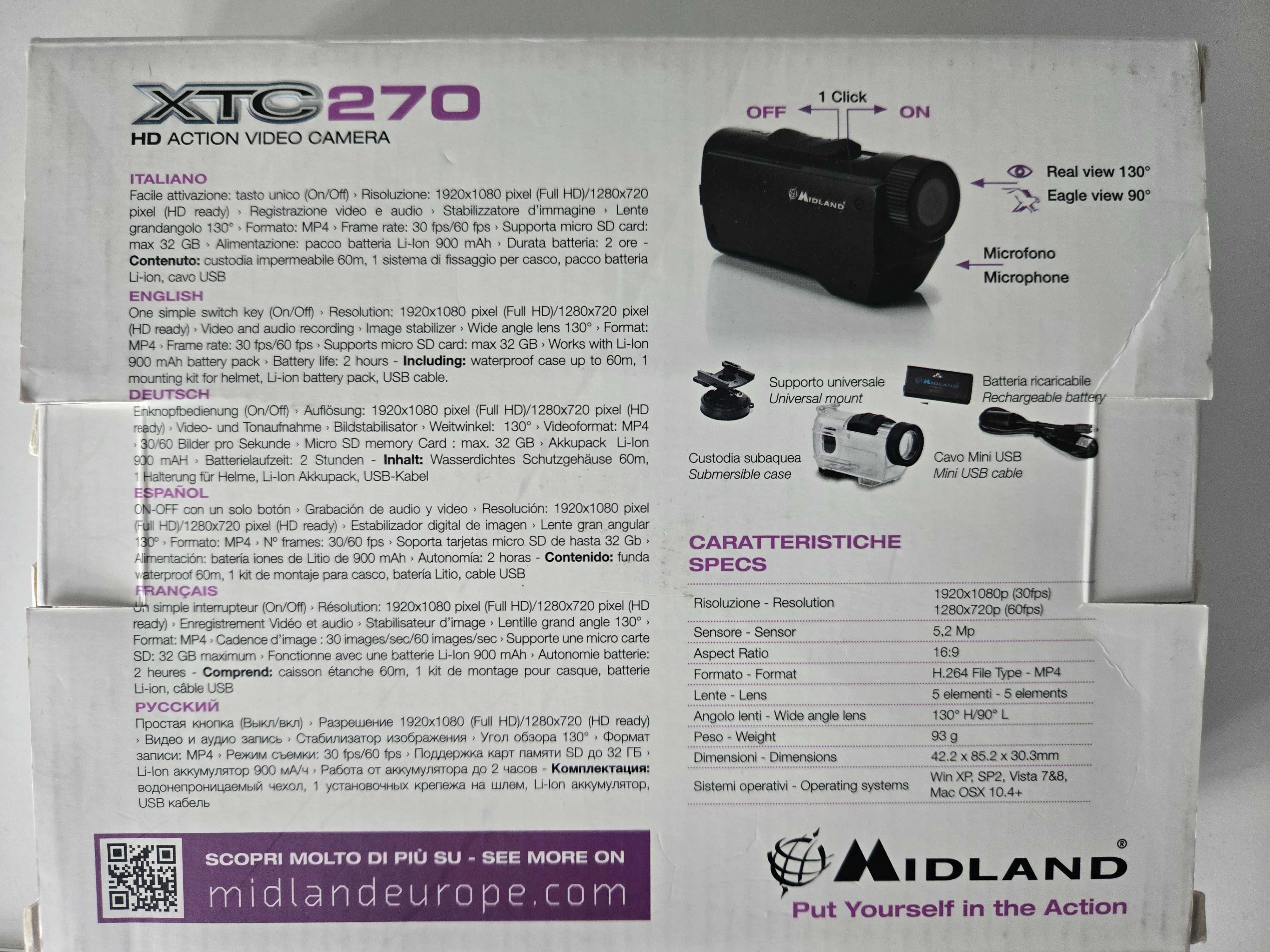 midland kamera sportowa kamerka