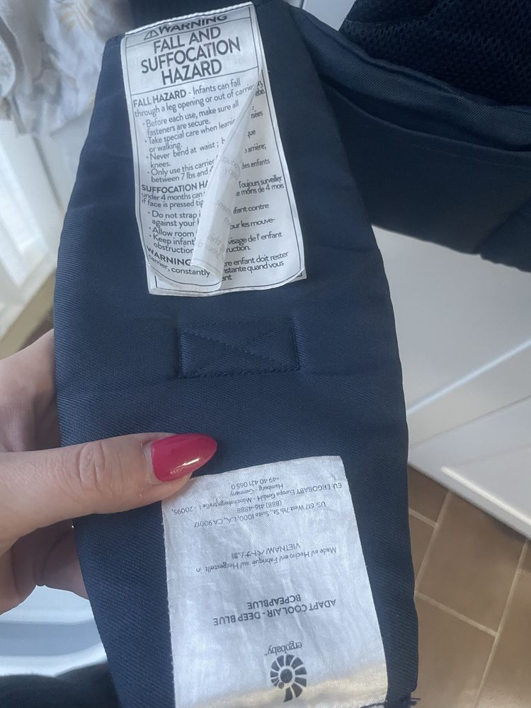 Mochila/Porta-bebés/Marsúpio Ergobaby Cool Air Adapt Azul