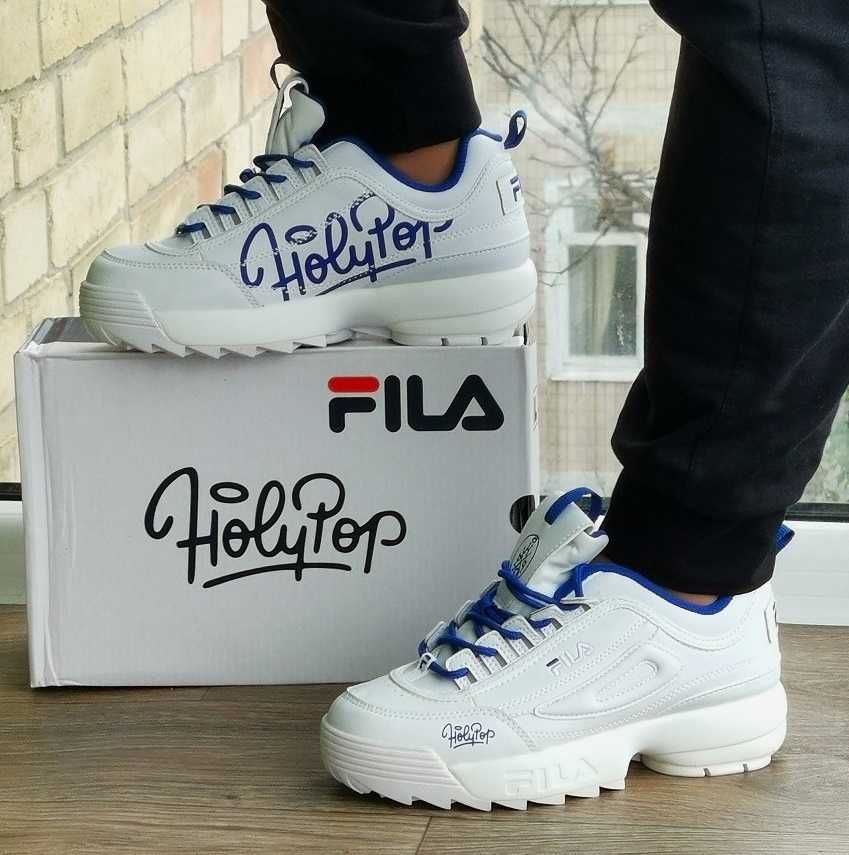 Женские Белые Кроссовки Fila Disruptor