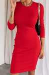 Sukienka czerwona Basic, selifieroom, s, nowa