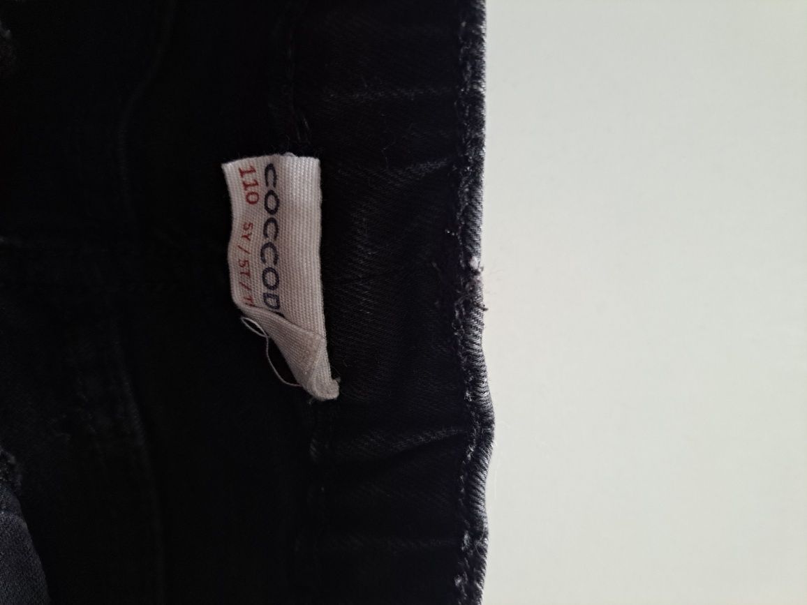 Spodnie coccodrillo przecierany czarny jeans 110