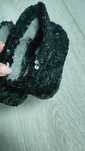 Buty botki z cekinami czarne