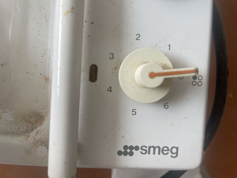 Placa de fogão SMEG eletrica e gás branca