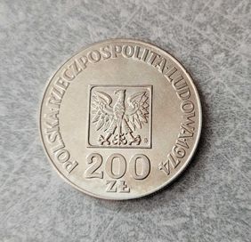 105) POLSKA srebro- 200 Złotych - 1974 r.
