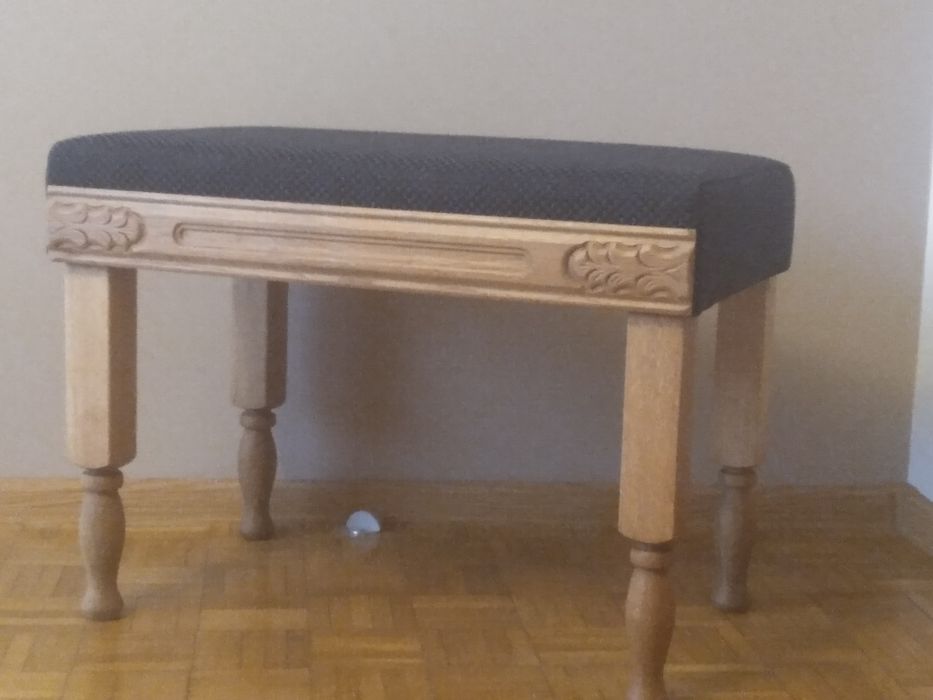 Dębowa Ławeczka, stołek, pufa nowa