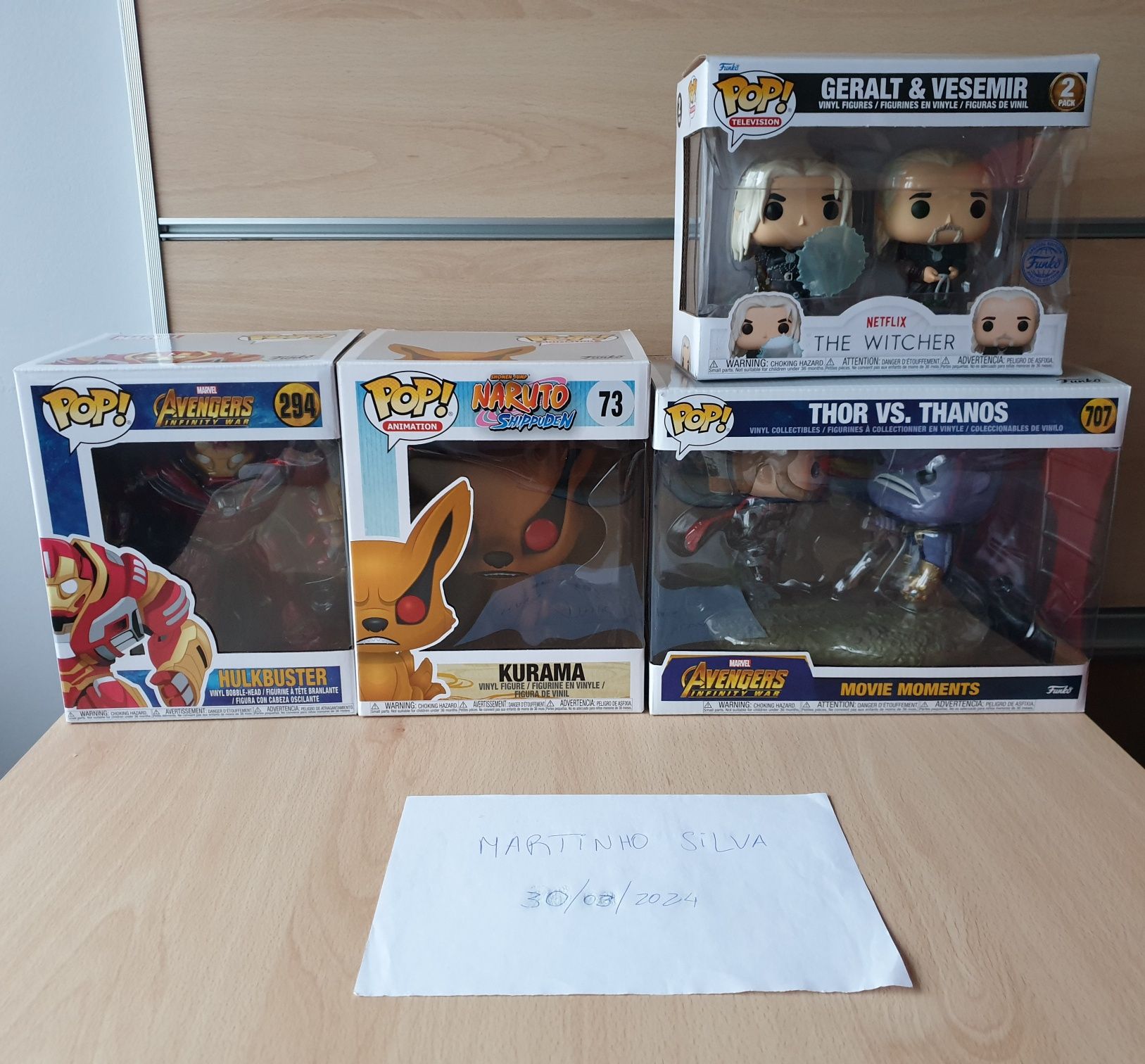 Funko Pop Marvel, Naruto, Games