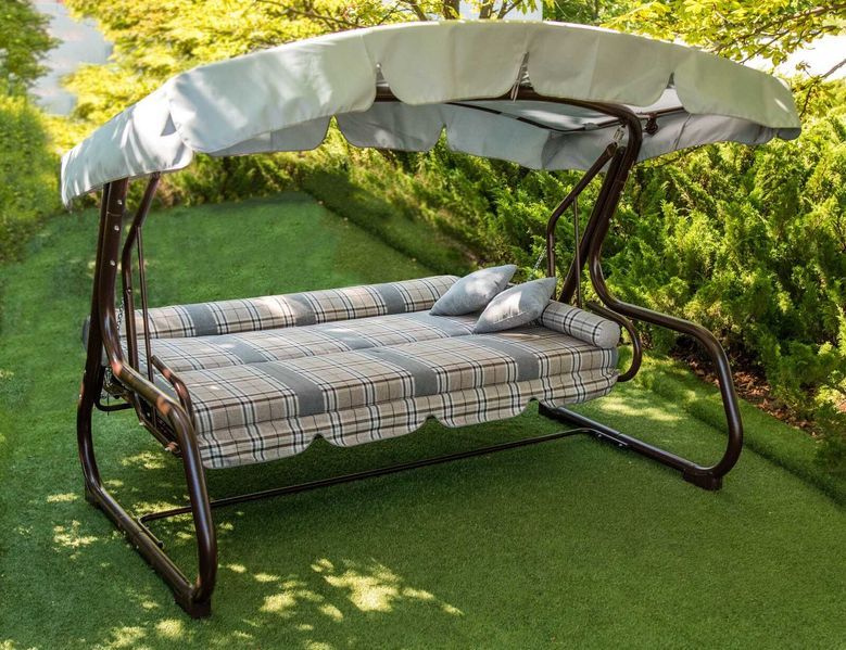 Качелі "Софія". Якісна Садова Гойдалка. Качелі металеві розкладні