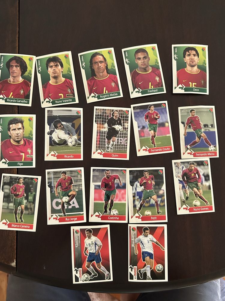Cromos panini a Caminho do EURO 2004