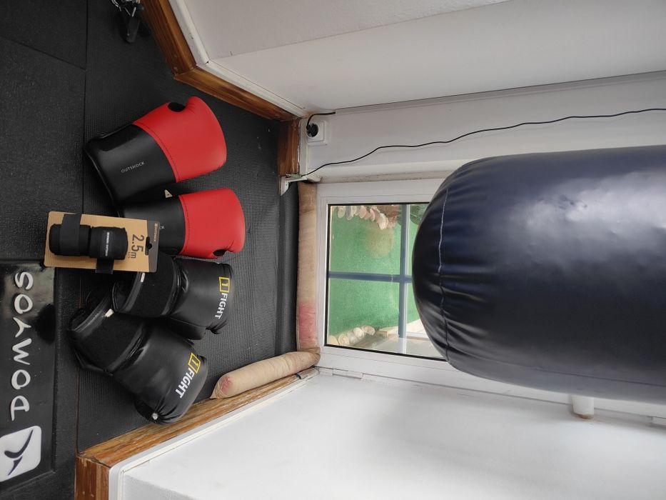 Saco boxe luvas e ligaduras