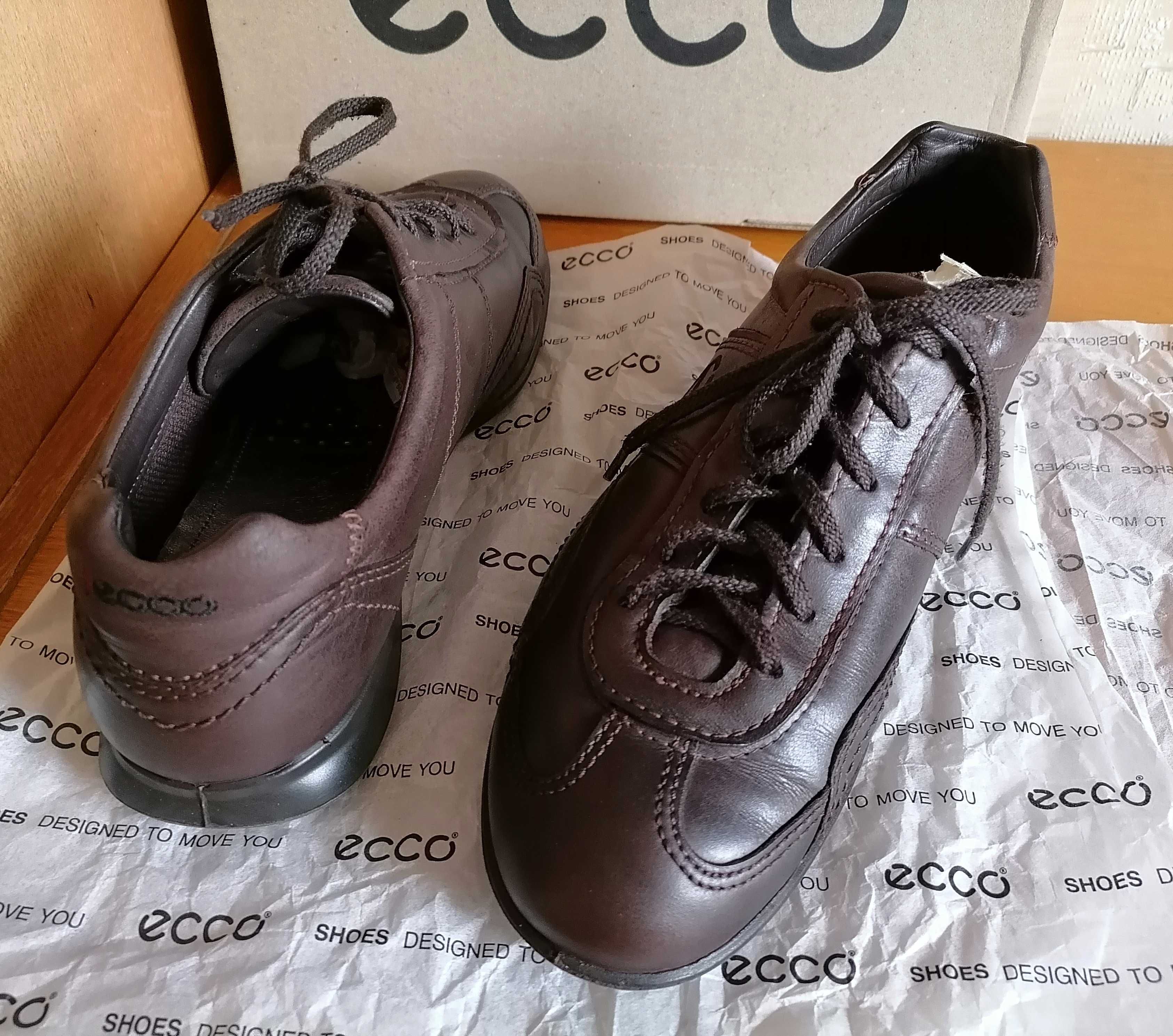 Туфли женские Ecco на 38,5-39 р. кожа