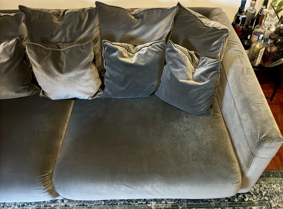 STOCKHOLM 2017 Sofá 3 lugares, Cinza escuro