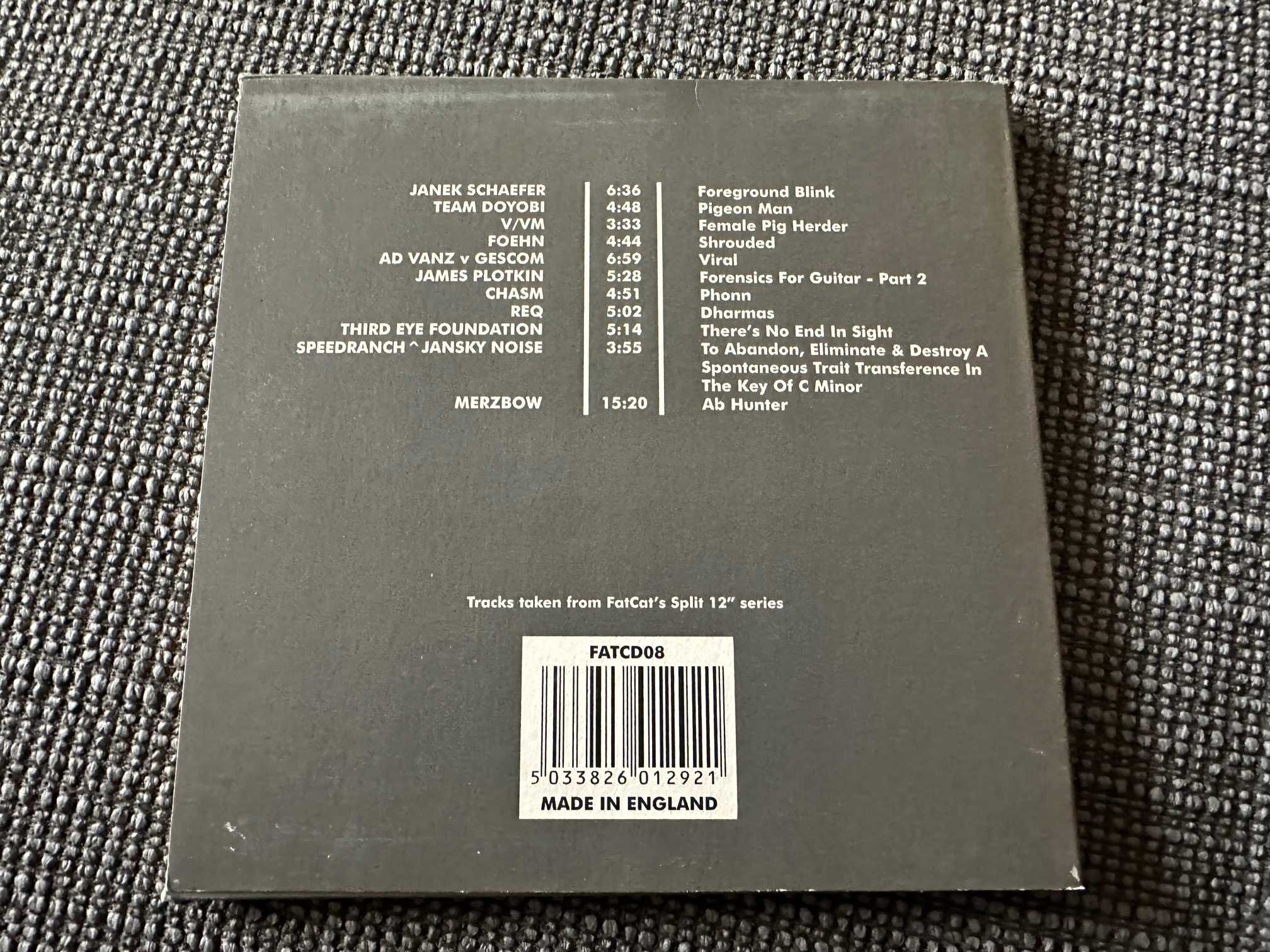 Various Artists – Split Series 1-8 CD Fat Cat 1999