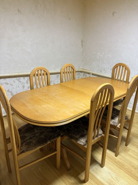 Комплект обідній, натуральне дерево