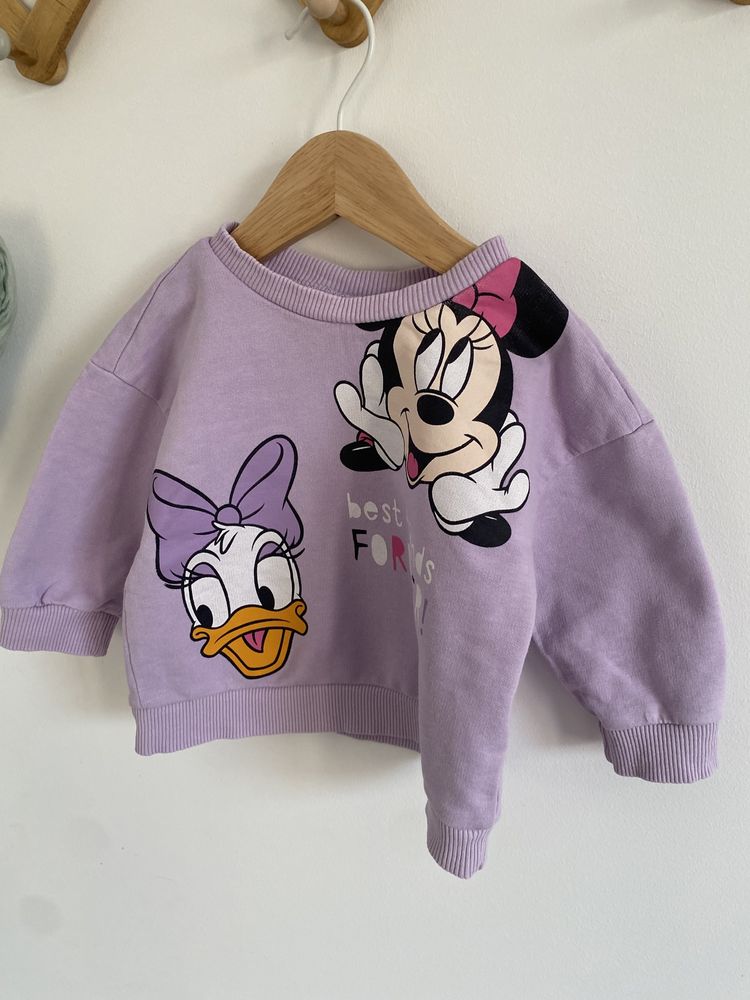 Bluza defacto 74 liliowa myszka minnie daisy disney