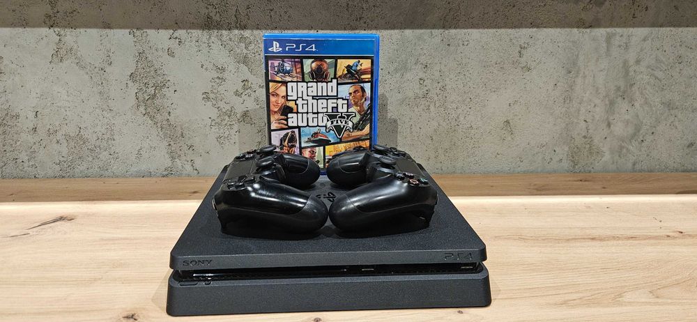 Konsola PS4 Slim 1Tb Dwa pady i GTA! PLAYSTATION 4 Slim 1T