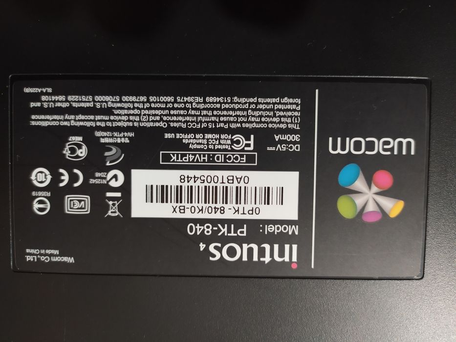 Графічний планшет wacom intuis PTK 840