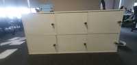 Szafka szafa biurowa komoda locker biała zamykana na klucz 160x42x74