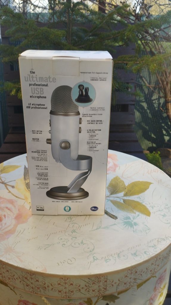 Mikrofon USB Blue Yeti NOWY pojemnościowy, odbiór osobisty Warszawa T