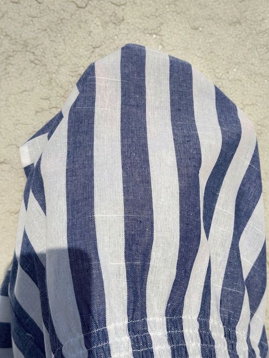Spodenki Letnie W Paski Niebieskie Wysoki Stan Casual Shein 4Xl 48