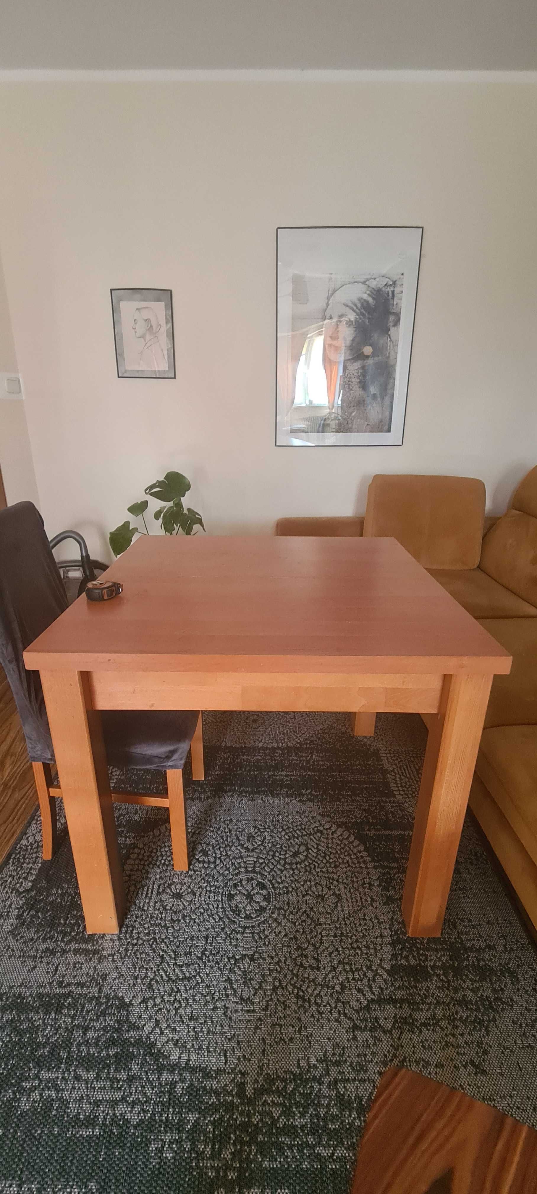 Stòł drewniany rozkladany do kuchni i salonu i 4 krzesła