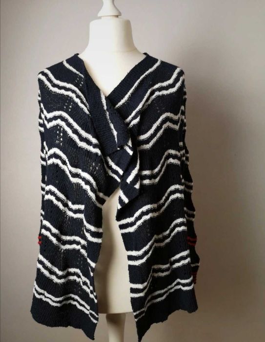 Sweter kardigan sweterek ażurowy Desigual Nowy metka oversize