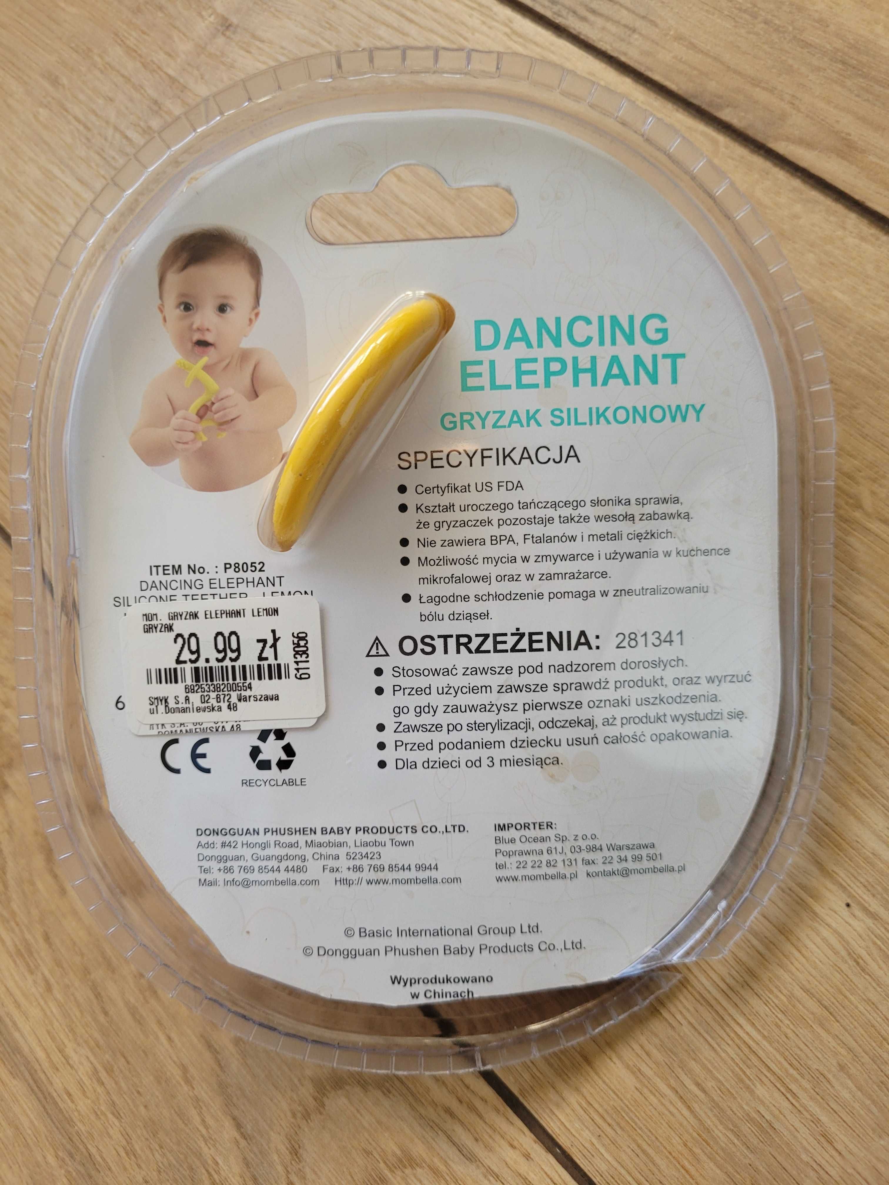 Gryzaki Mombella jak nowe 2szt silikon ząbkowanie