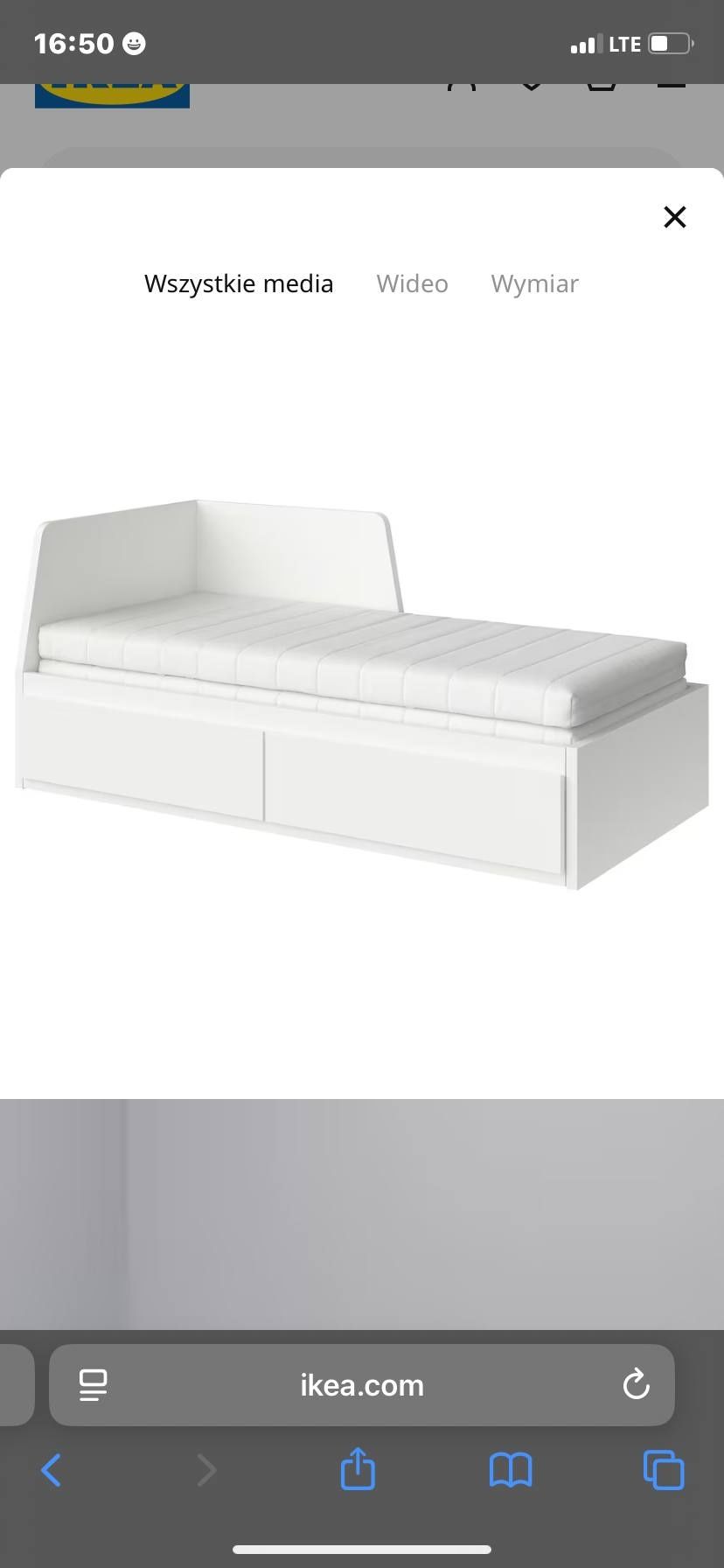Łóżko rozkładane Ikea Flekke