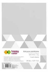 Arkusze piankowe A4 5szt białe HAPPY COLOR