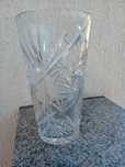 Wazon kryształ rodem z PRL.Wysokość 25 cm.Super, ciężki.