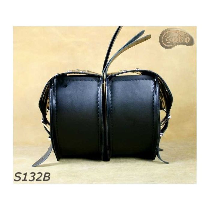 Sakwy boczne ze skóry ekologicznej  S132