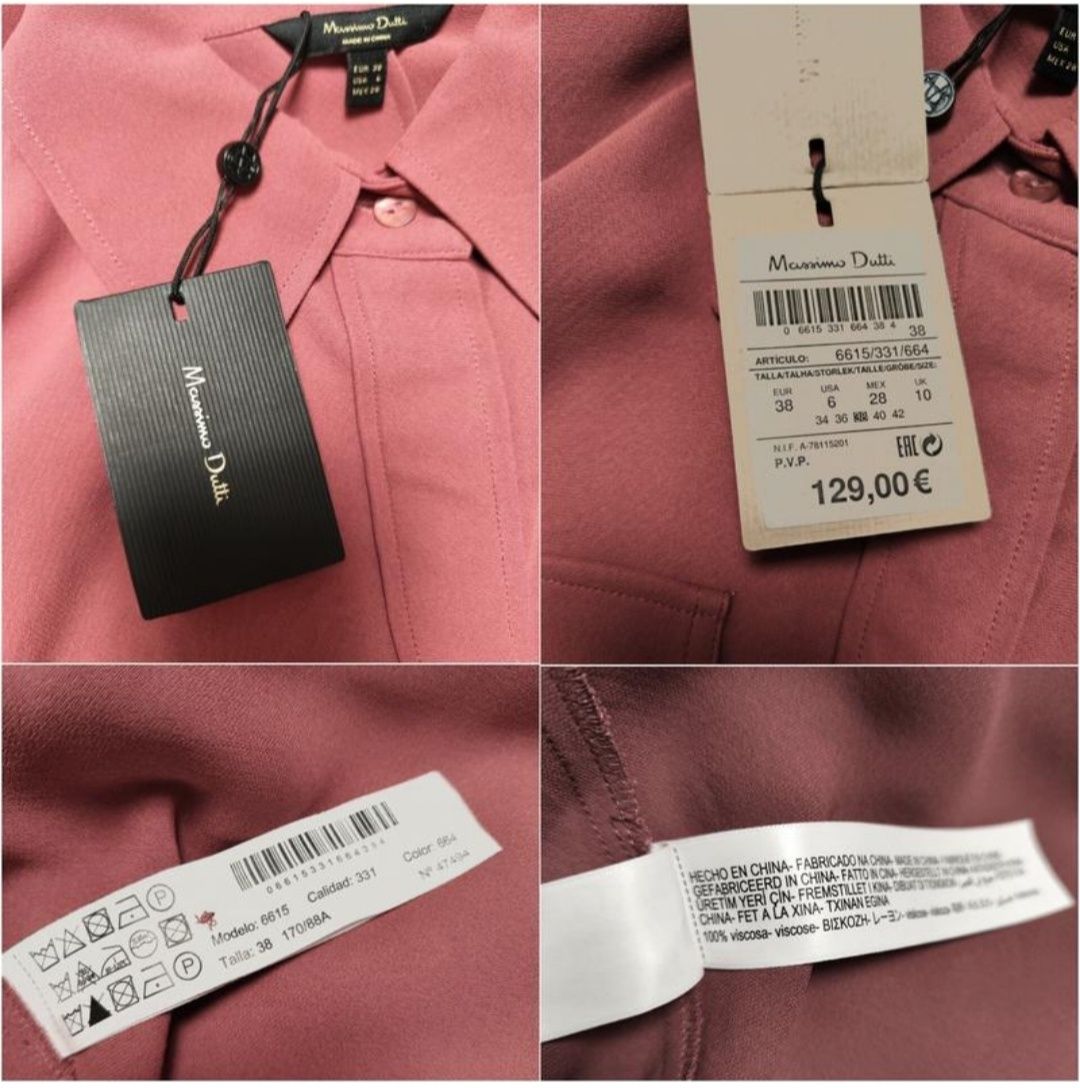 Massimo Dutti сукня сорочка міді з поясом