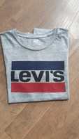 Levis szary T-shirt koszulka z logo rozm. S