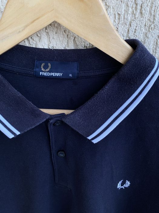 Поло Fred perry чоловіча XL темно синього коліру оригінал