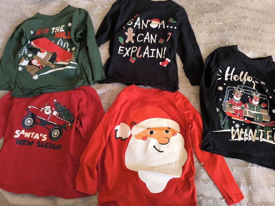 Bluzki,t shirty świąteczne na 110-116