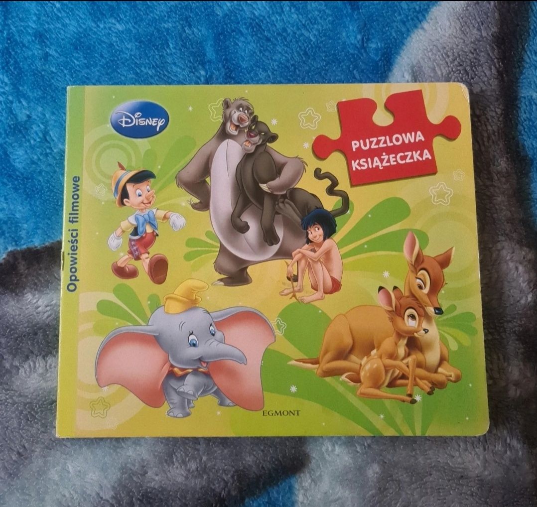 Disney Książeczka puzzlowa, Puzzle klocki układanka dla dzieci