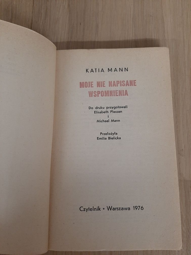 Moje nie napisane wspomnienia - Katia Mann