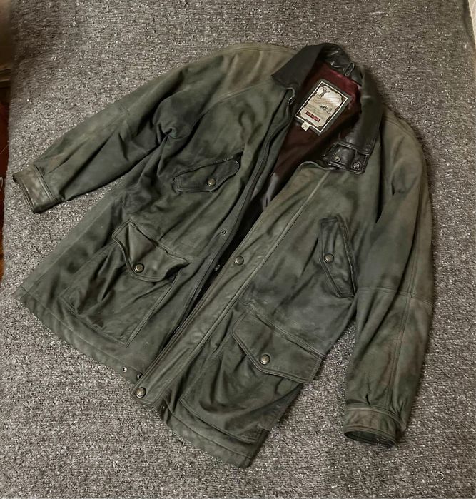 Чоловіча шкіряна куртка 48L