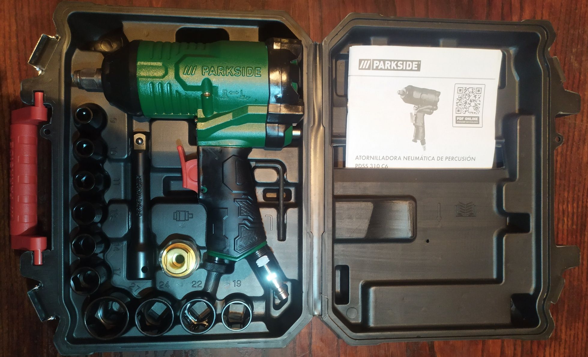 Chave de impacto pneumatica Parkside (Nova)